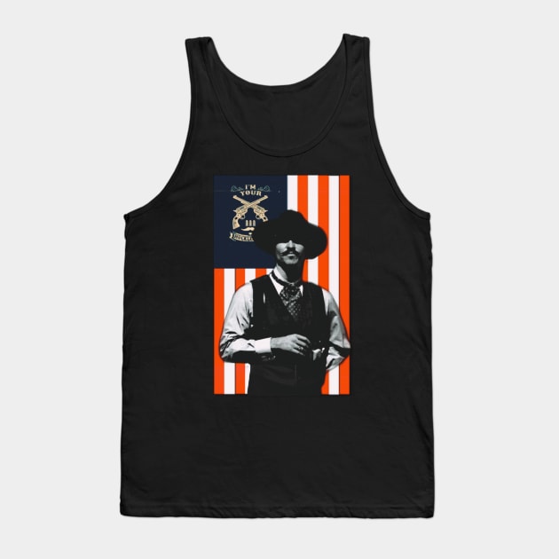 Doc Holiday: "I'm In My Prime." Tombstone, Movie, Retro with american flag Tank Top by valentinewords